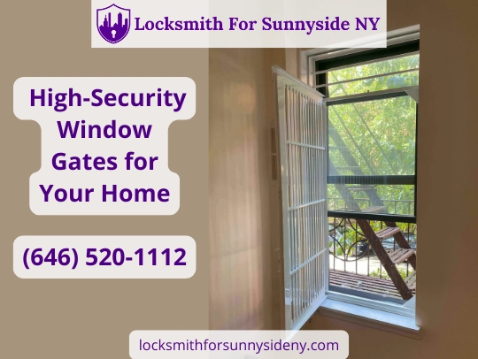 Fire Security Window Gate Installation